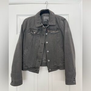 Levi's Strauss & Co Denim Trucker Jacket Distressed Grey Women's Size Small